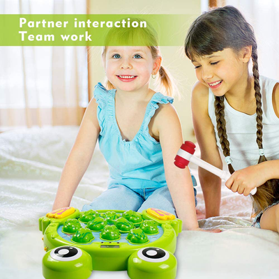 YEEBAY Interactive Whack a Frog Game, Learning, Active, Early Developmental Toy, Fun Gift for Age 3, 4, 5, 6, 7, 8 Years Old Kids, Boys, Girls,2 Hammers Included