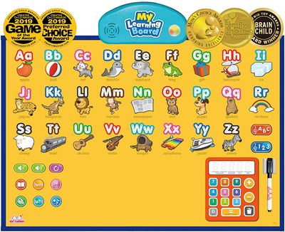 BEST LEARNING - I-Poster My Learning Board Electronic Interactive Alphabet Wall Chart, Talking ABC & 123S & Music Poster Toy for Toddlers & Kids Fun Educational at Daycare, Preschool, Kindergarten for Boys & Girls 3 4 5 6 Years Old