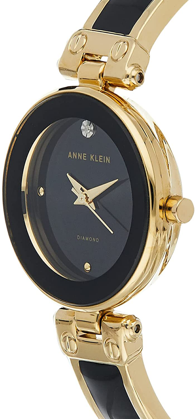 Anne Klein Women'S Genuine Diamond Dial Bangle Watch