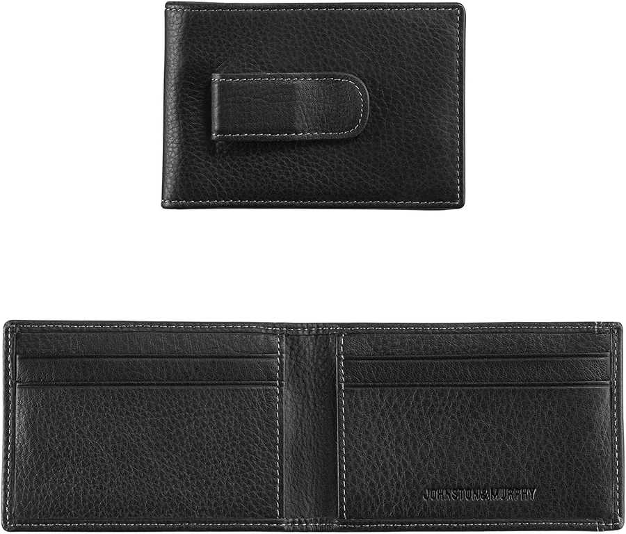 Johnston & Murphy Men'S Two-Fold Money Clip Wallet