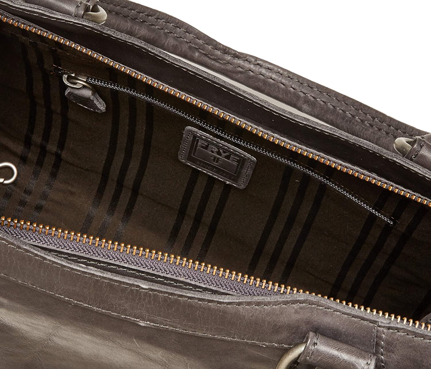 Frye Melissa Zip Satchel Leather Handbag