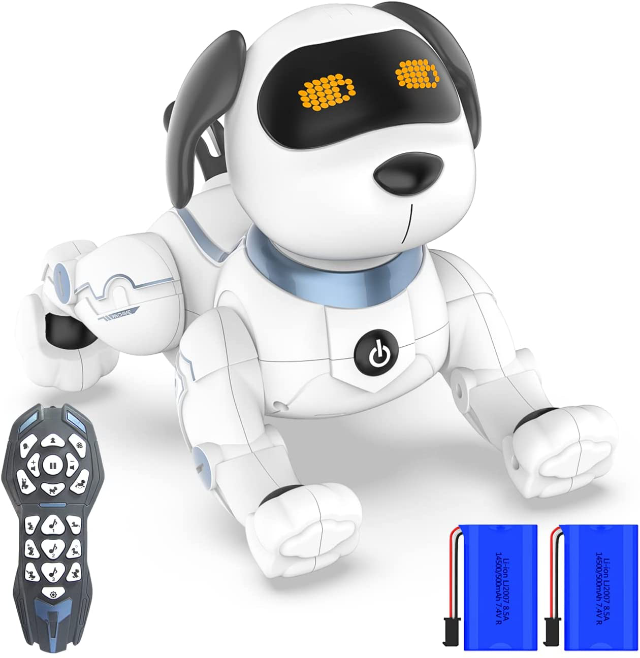 Robot Dog Toy for Kids, OKK Remote Control Robot Toy Dog and Programmable Toy Robot, Smart Dancing Walking RC Robot Puppy, Interactive Voice Control Toys, Electronic Pets Gift for Boys Girls