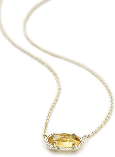 Kendra Scott Elisa Pendant Necklace for Women, Fashion Jewelry, 14K Gold-Plated