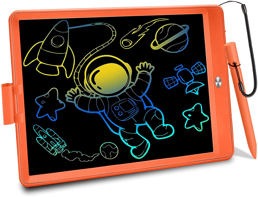 Toys for 3-6 Years Old Girls Boys, Flueston Upgraded LCD Writing Tablet 10 Inch Doodle Board, Electronic Drawing Tablet Drawing Pads, Educational Birthday Gift for 3 4 5 6 7 8 Years Old Kids Toddler