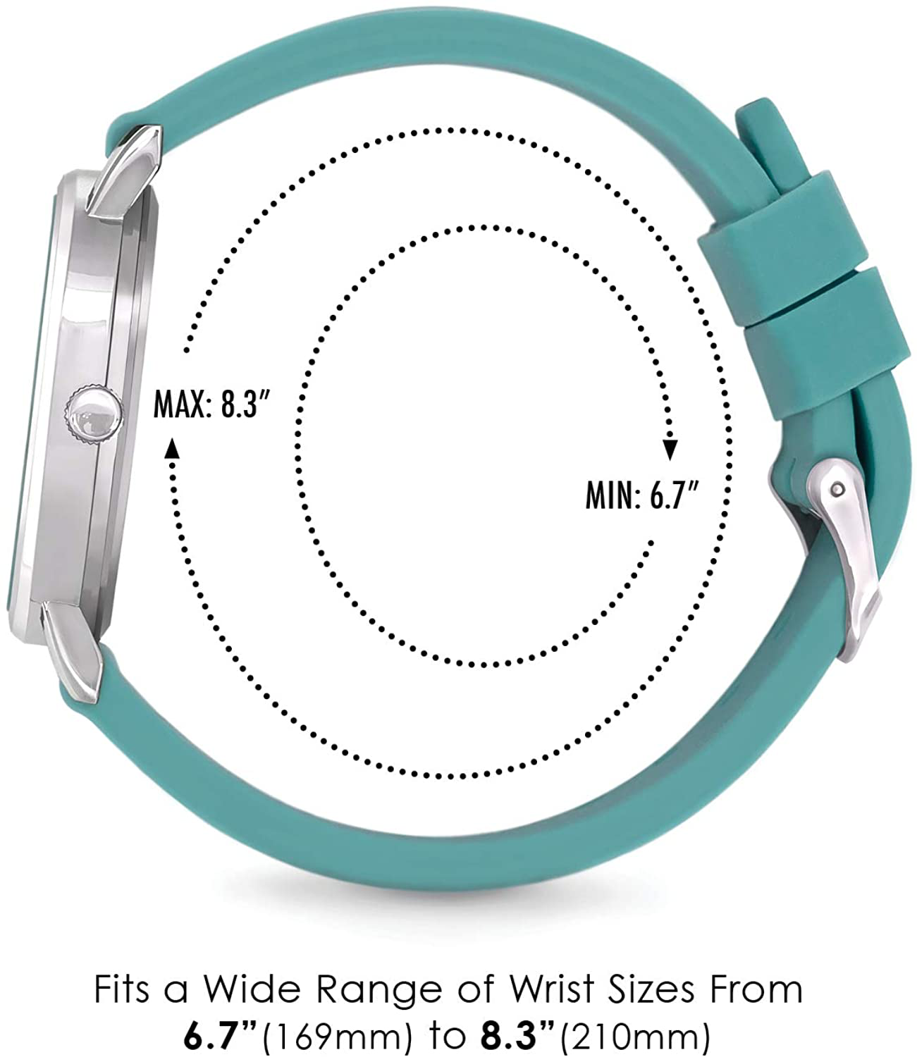 Speidel Scrub 30 Medical Watch - Pulsometer, Date Window, 24 Hour Marks, Second Hand, Luminous Hands