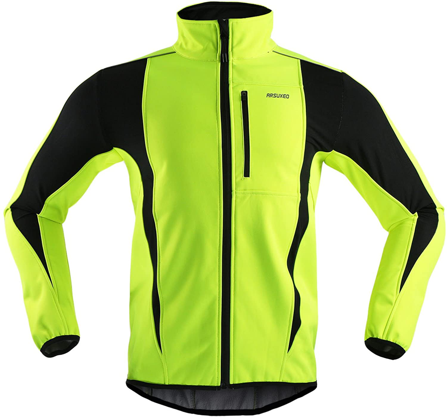 ARSUXEO Winter Warm up Thermal Softshell Cycling Jacket Windproof Waterproof 15-K