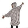 THE COMFY Original | Oversized Microfiber & Sherpa Wearable Blanket, Seen on Shark Tank, One Size Fits All Gray