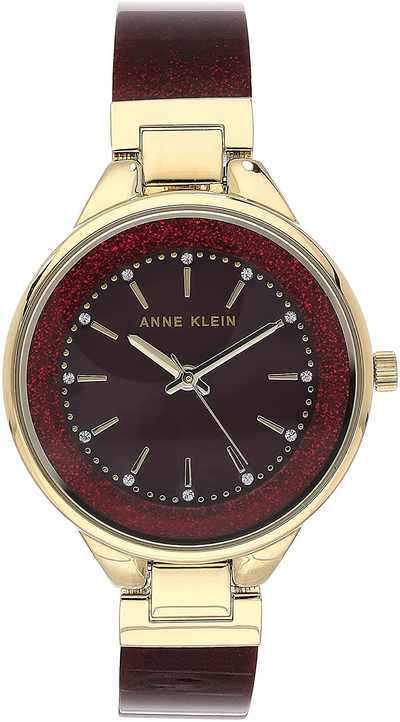 Anne Klein Women'S Premium Crystal Accented Resin Bangle Watch