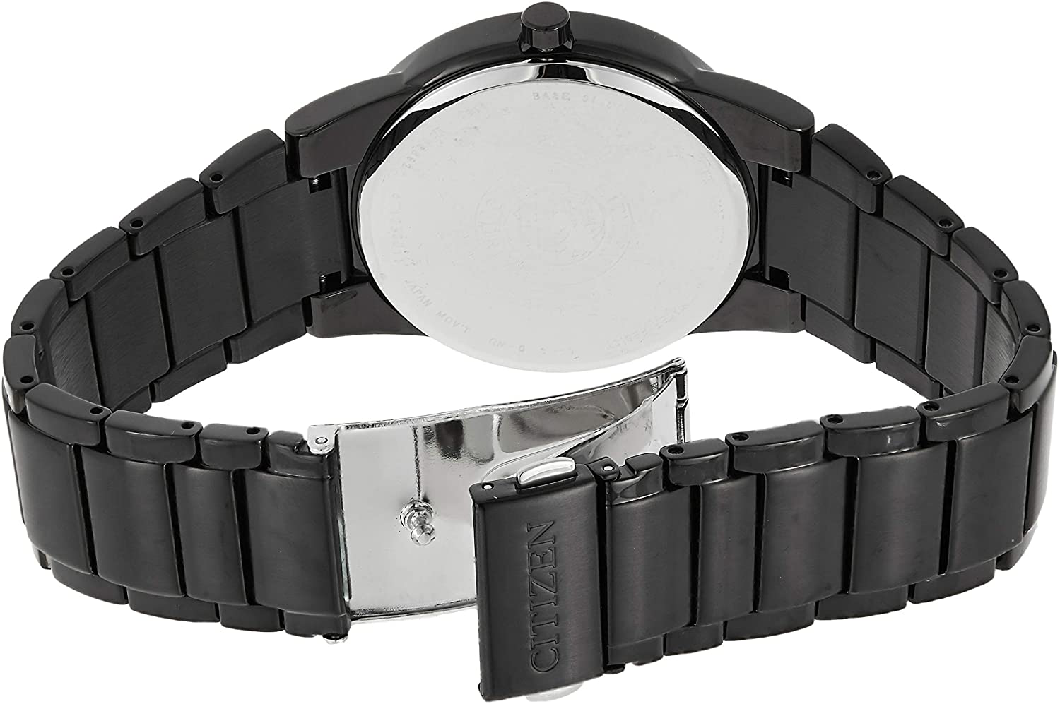 Citizen Eco-Drive Axiom Quartz Mens Watch, Stainless Steel, Black (Model: AU1065-58E)