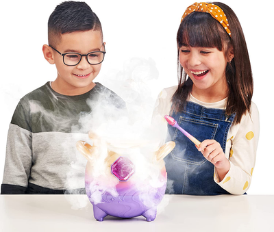 Magic Mixies Magical Misting Cauldron with Interactive 8 Inch Pink Plush Toy and 50+ Sounds and Reactions