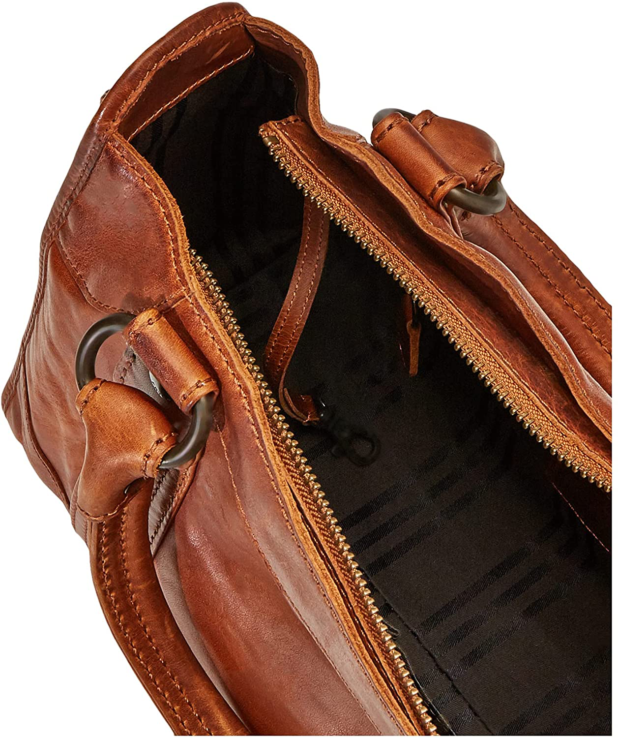 Frye Melissa Zip Satchel Leather Handbag