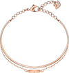 Swarovski Ginger Women'S Bangle with White Crystals in a Rose-Gold Tone Plated Setting