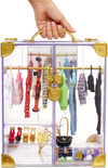 Rainbow High Deluxe Fashion Closet Playset–400+ Fashion Combinations! Portable Clear Acrylic Toy Closet Features 31+ Fashion Forward Pieces, Doll Clothing, Doll Accessories & Doll Storage | Ages 6-12