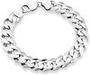 Miabella 925 Sterling Silver Italian 12Mm Solid Diamond-Cut Cuban Link Curb Chain Bracelet, 7.5, 8, 8.5, 9 Inch Jewelry for Men Made in Italy
