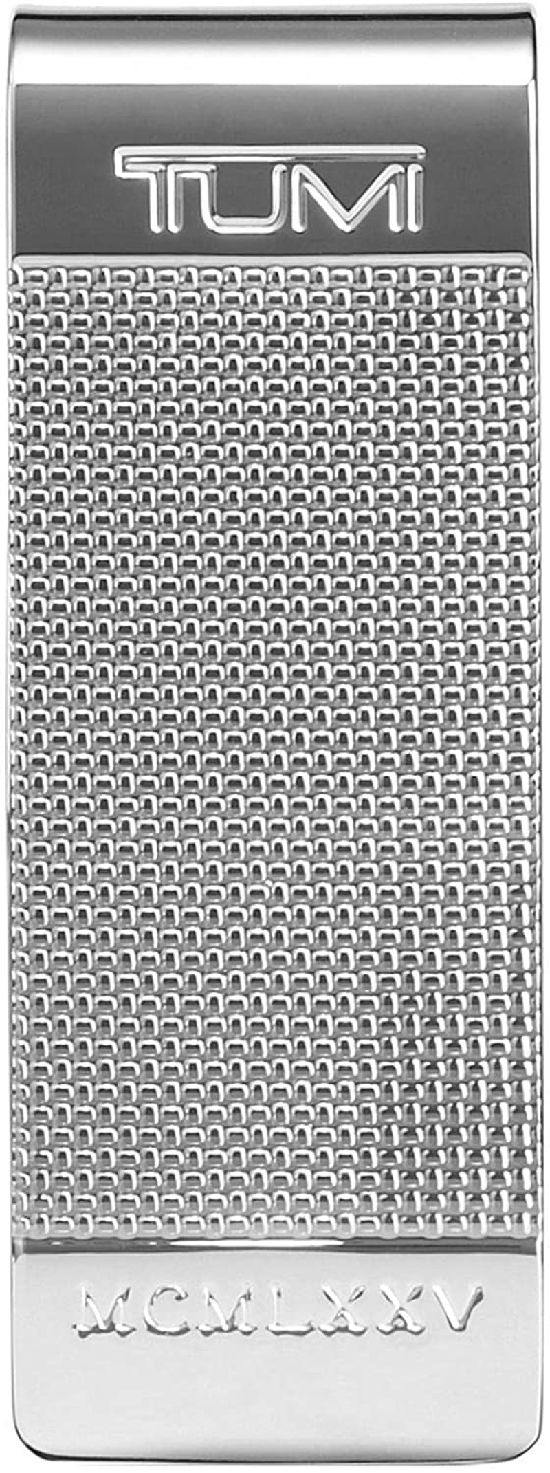 TUMI - Nassau Ballistic Etched Money Clip Wallet with RFID ID Lock for Men - Silver