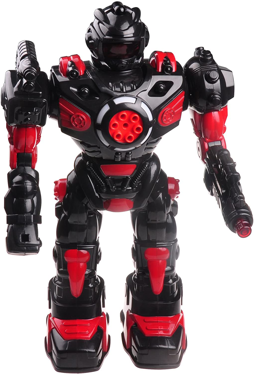 Think Gizmos Large Remote Control Robot for Kids – Superb Fun Toy RC Robot – Remote Control Toy Shoots Missiles, Walks, Talks & Dances (10 Functions) (Black)