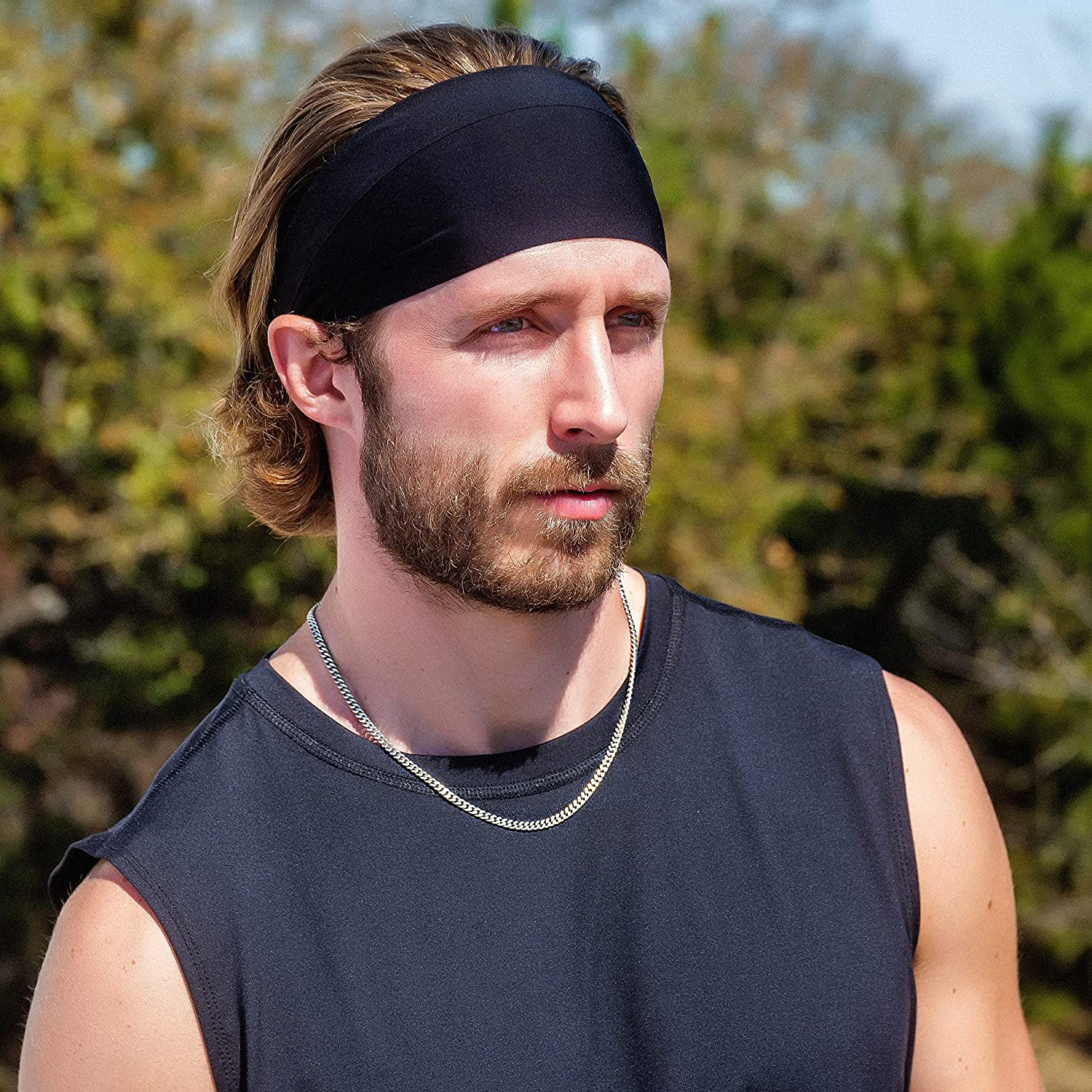 Silvadore 4Mm Curb Mens Necklace - Silver Chain Cuban Stainless Steel Jewelry - Neck Link Chains for Men Man Women Boys Male Military - 14" 16" 18" 20" 22" 24" 26" 36" Inch UK