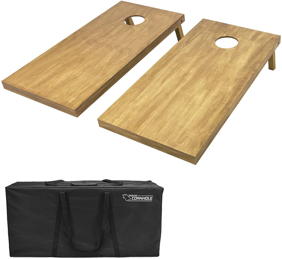 Gosports 4Feet X 2Feet Regulation Size Wooden Cornhole Boards Set - Includes Carrying Case and over 100 Optional Bean Bag Colors
