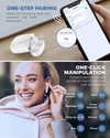 Beben IPX7 Waterproof Bluetooth Earbuds, True Wireless Earbuds, 30H Cyclic Playtime Headphones with Type C Charging Case and Mic, In-Ear Stereo Earphones Headset for Sport (White)
