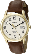 Timex Easy Reader 38Mm Leather Strap Watch
