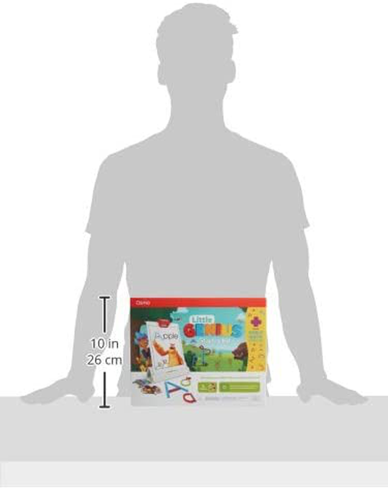 Osmo - Little Genius Starter Kit for Ipad + Early Math Adventure - 6 Educational Learning Games - Ages 3-5 - Counting, Shapes, Phonics & Creativity (Osmo Ipad Base Included) (Amazon Exclusive)