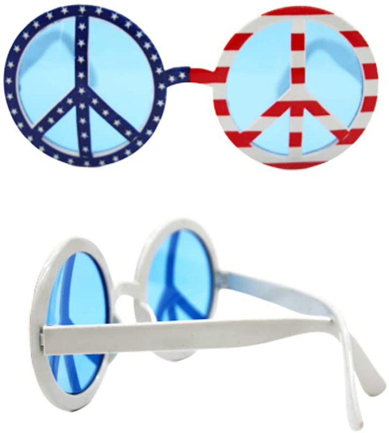 TD.IVES American Flag Glasses USA Patriotic Party Sunglasses Holiday Sunglasses Eyewear for Party Props(6 Pack)