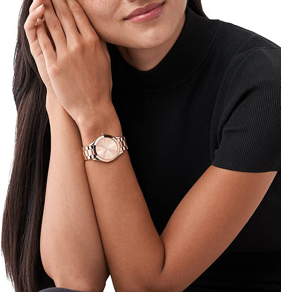 Michael Kors Mini Slim Runway Stainless Steel Watch