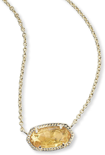 Kendra Scott Elisa Pendant Necklace for Women, Fashion Jewelry, 14K Gold-Plated