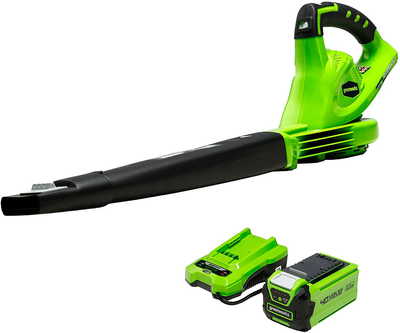 Greenworks 40V (150 MPH) Cordless Leaf Blower, 2.0Ah Battery and Charger Included 24252