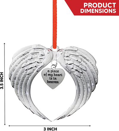 Holiday Jingle Christmas Ornament in Memory of Loved One – Memorial Ornament for Christmas Tree – Premium Nickel Material – Elegant Ribbon and Packaging