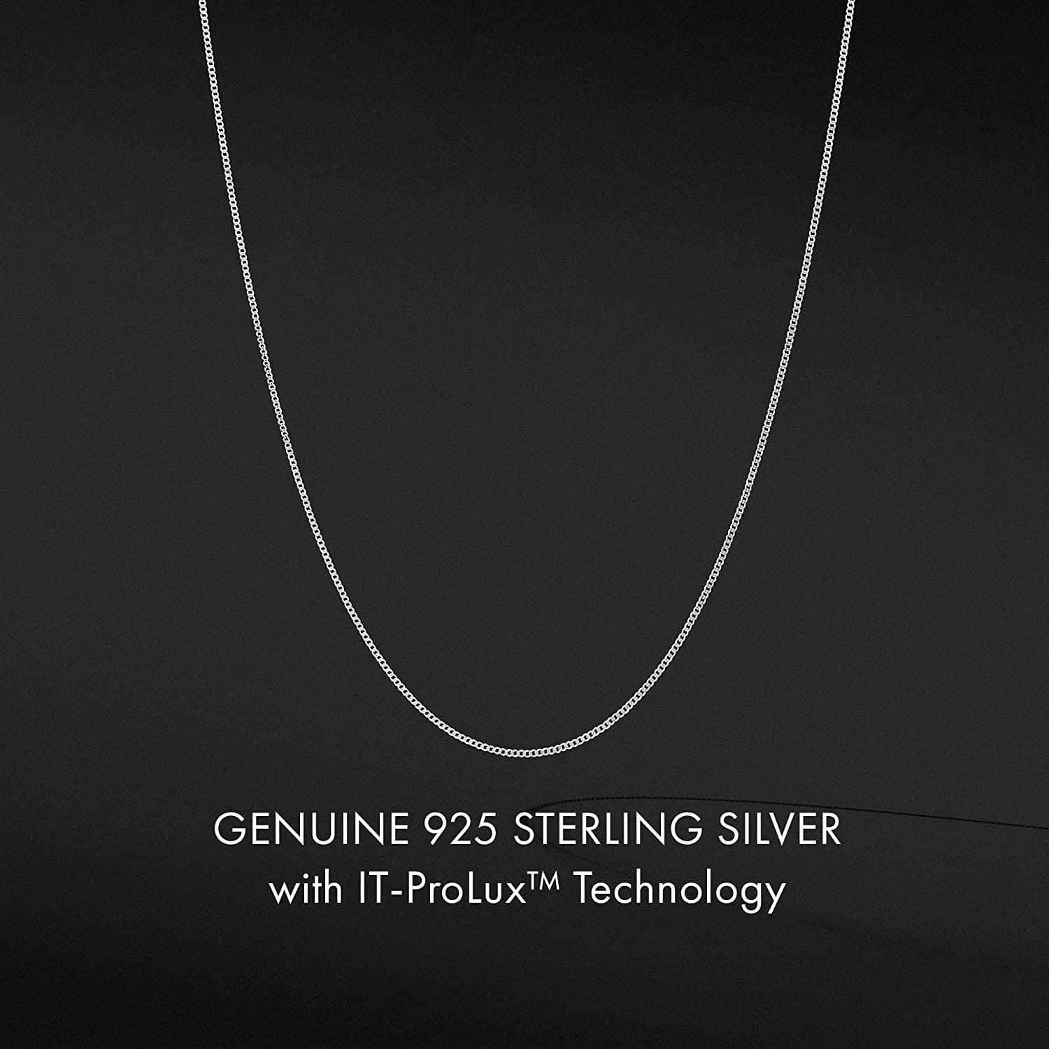 Diamond-Cut Silver Cuban Link Chain - Sterling Silver Chain for Men, Silver Necklace Men, Mens Silver Chain Necklace, Silver Chain Men, It-Prolux Solid 925 Italy, Next Level Jewelry