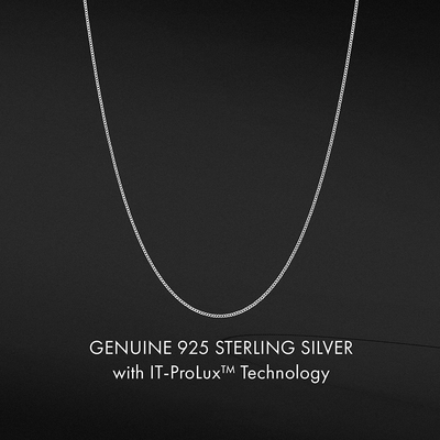 Diamond-Cut Silver Cuban Link Chain - Sterling Silver Chain for Men, Silver Necklace Men, Mens Silver Chain Necklace, Silver Chain Men, It-Prolux Solid 925 Italy, Next Level Jewelry