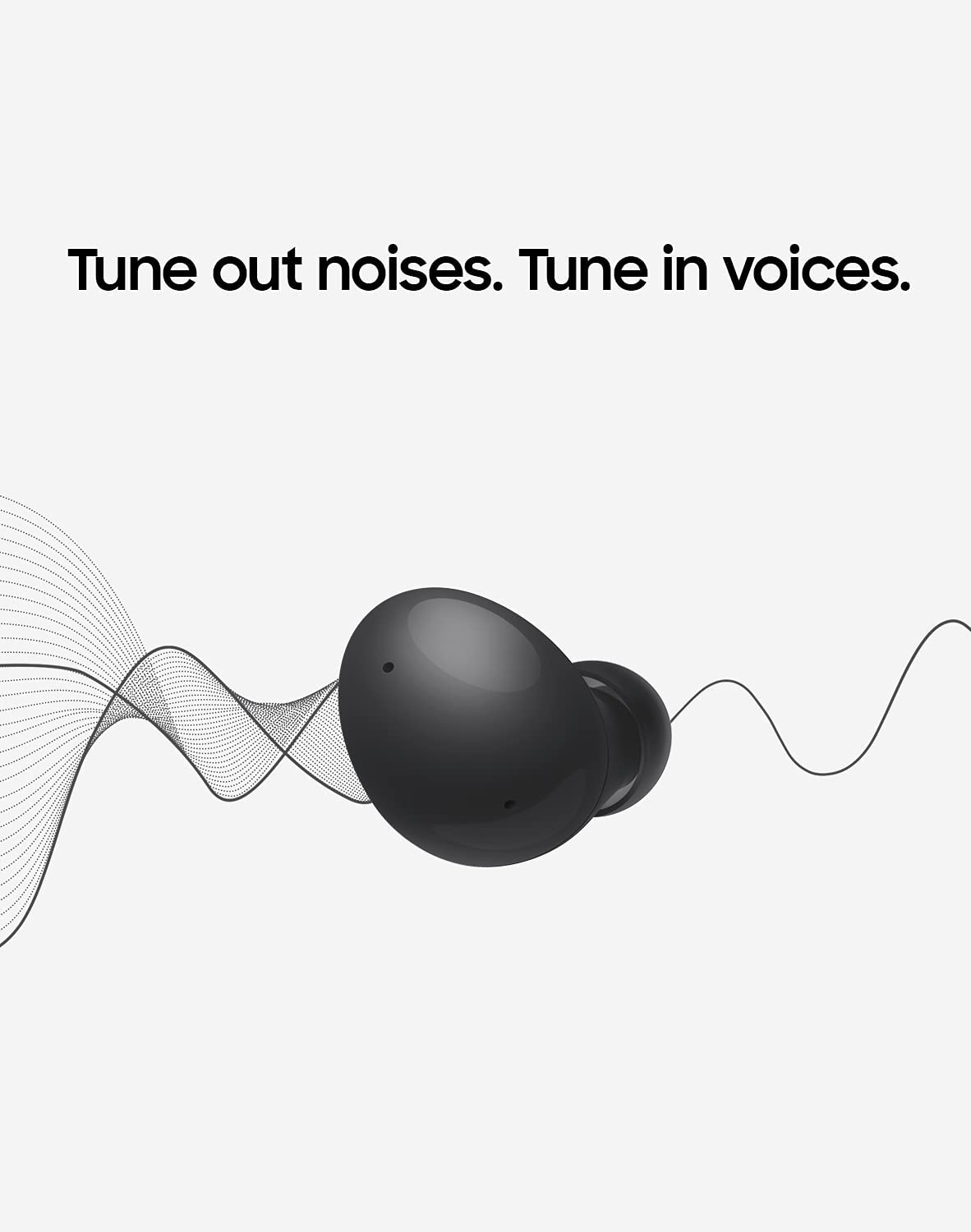 SAMSUNG Galaxy Buds 2 True Wireless Earbuds Noise Cancelling Ambient Sound Bluetooth Lightweight Comfort Fit Touch Control US Version, Black Graphite