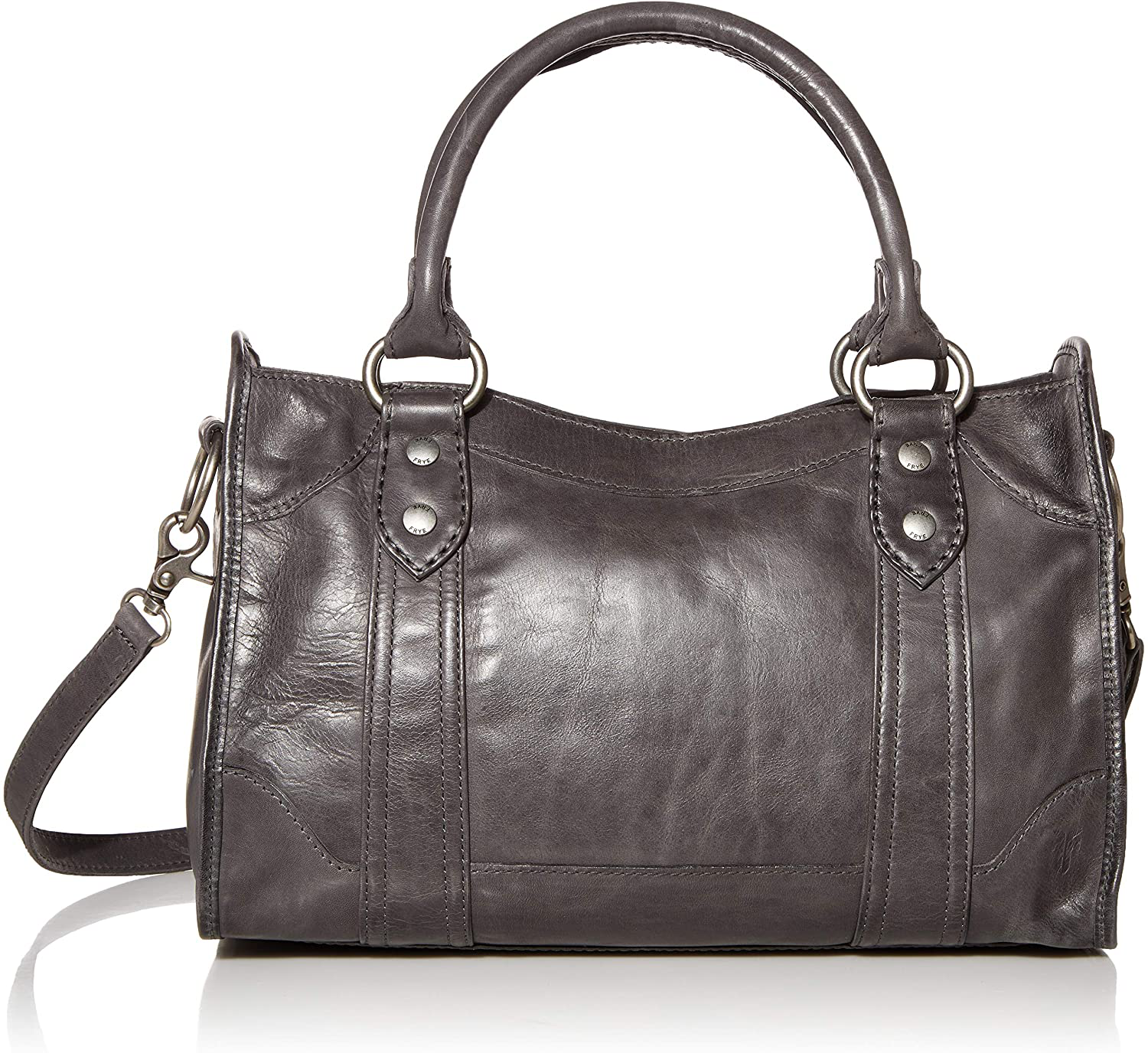 Frye Melissa Zip Satchel Leather Handbag