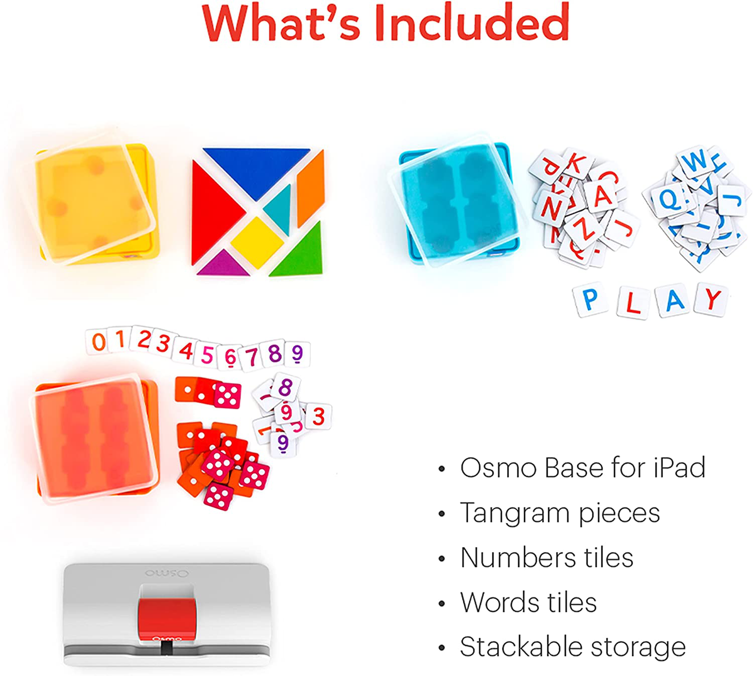 Osmo - Genius Starter Kit, Ages 6-10 - Math, Spelling, Creativity & More - STEM Toy Educational Learning Games (Osmo Base Included)