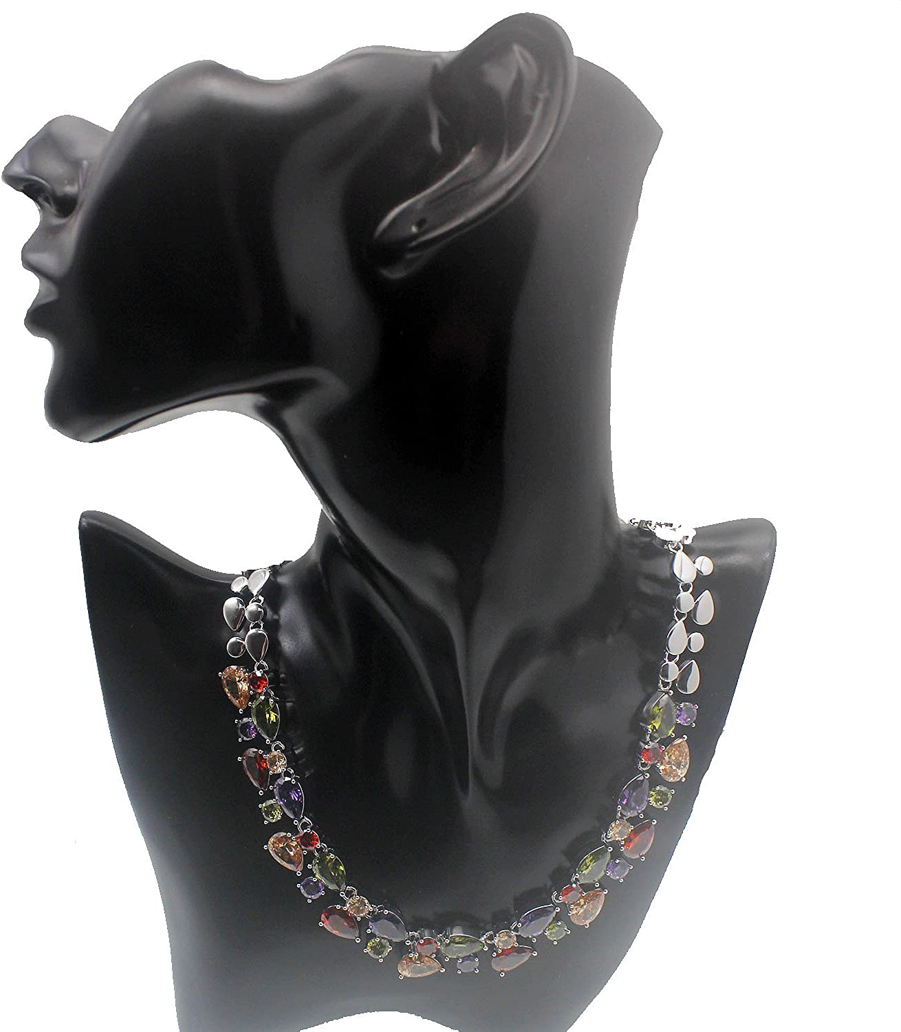 Classic Multi Gemstones Silver Sets, Amethyst Garnet Morganite Peridot