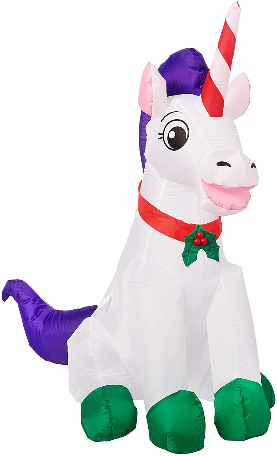 Gemmy Inflatable 3.5 FT Tall Christmas Unicorn Indoor/Outdoor Holiday Decoration