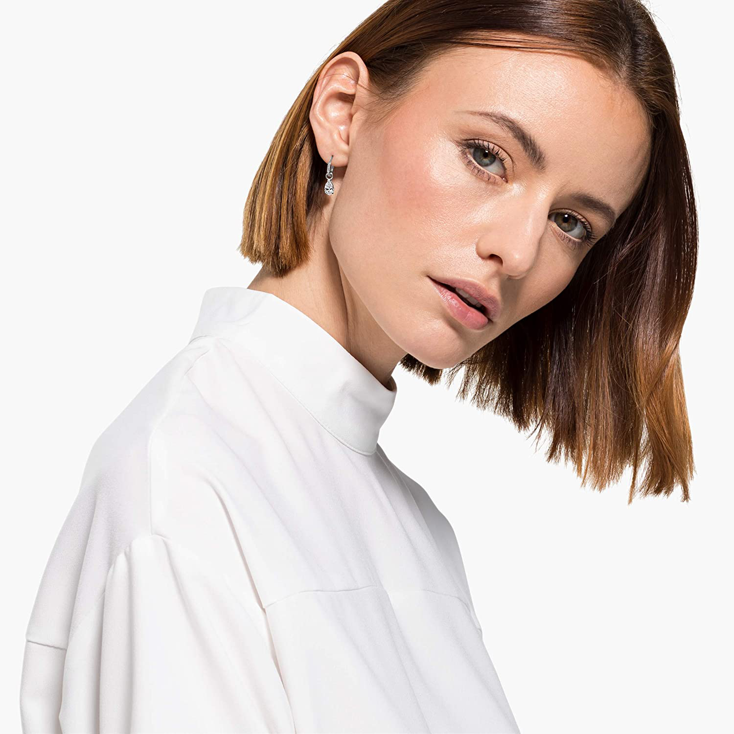 SWAROVSKI Women'S Attract Crystal Jewelry Collection, Rhodium Finish