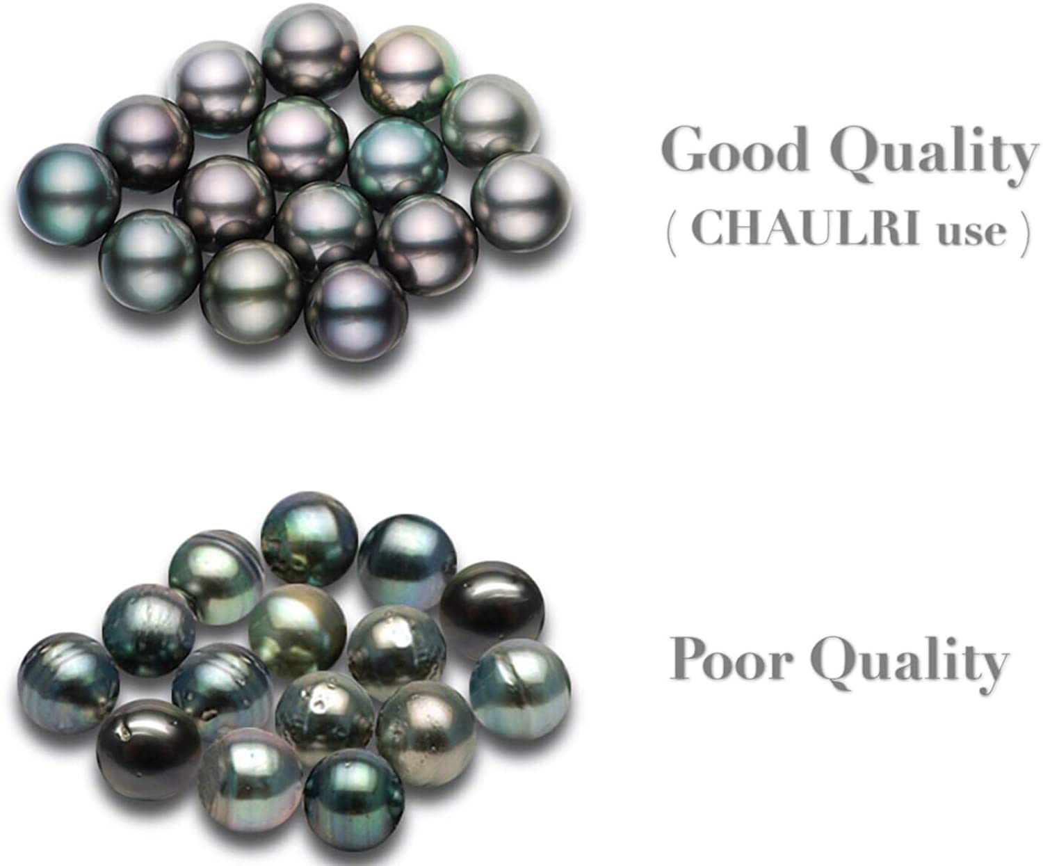 CHAULRI Authentic South Sea Tahitian Black Pearl Pendant Necklace 9-10Mm round 18K Gold Plated 925 Sterling Silver - Jewelry Gifts for Women Wife Mom Daughter