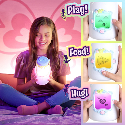 Wowwee Got2Glow Fairy Finder - Electronic Fairy Jar Catches Virtual Fairies - Got to Glow (Pink)