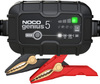NOCO GENIUS5, 5-Amp Fully-Automatic Smart Charger, 6V and 12V Battery Charger, Battery Maintainer, Trickle Charger, and Battery Desulfator with Temperature Compensation