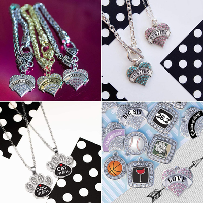 Inspired Silver - Baseball Heart Charm Ornament - Silver Customized Charm Holiday Ornaments with Cubic Zirconia Jewelry