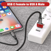 USB C Female to USB Male Adapter 2-Pack,Type a Charger Plug Adapter for Iphone 11 12 Pro Max,Airpods 3,Mini-Led M1 Ipad 11 12.9 2021 5Th 6Th Generation,Samsung Galaxy Note 20 S20 plus Ultra,A71 A72 5G
