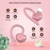 COMISO Wireless Earbuds, True Wireless in Ear Bluetooth 5.0 with Microphone, Deep Bass, IPX7 Waterproof Loud Voice Sport Earphones with Charging Case for Outdoor Running Gym Workout (Rose Pink)