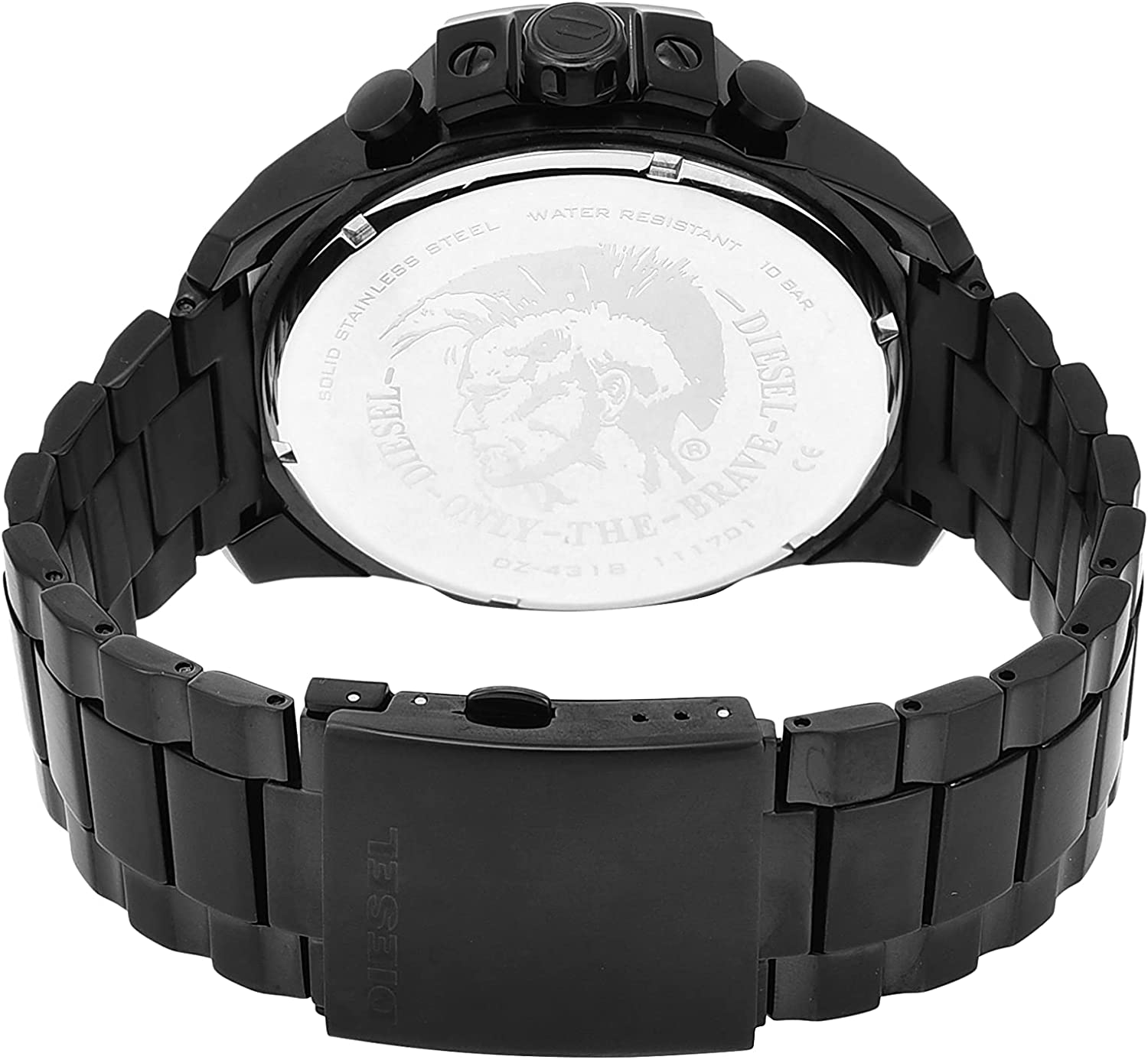 Diesel Men'S Mega Chief Stainless Steel Chronograph Quartz Watch