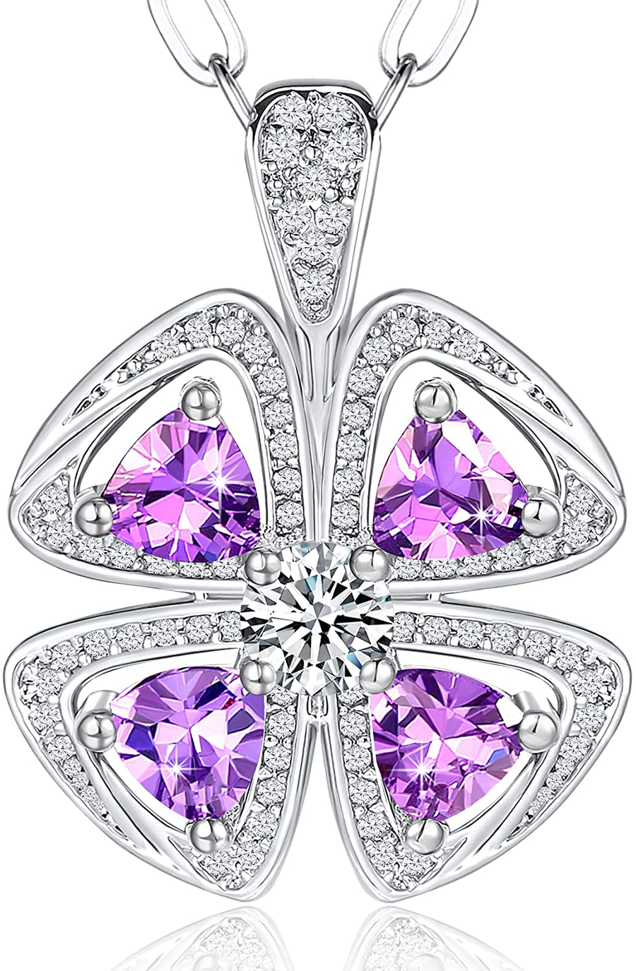 IVWVI Necklaces for Women Birthstone Pendant ,Christmas Gifts for Women ,Jewelry Gifts for Women Best Gift on Mother'S Day/Valentines Day/Birthday/Anniversary/Christmas