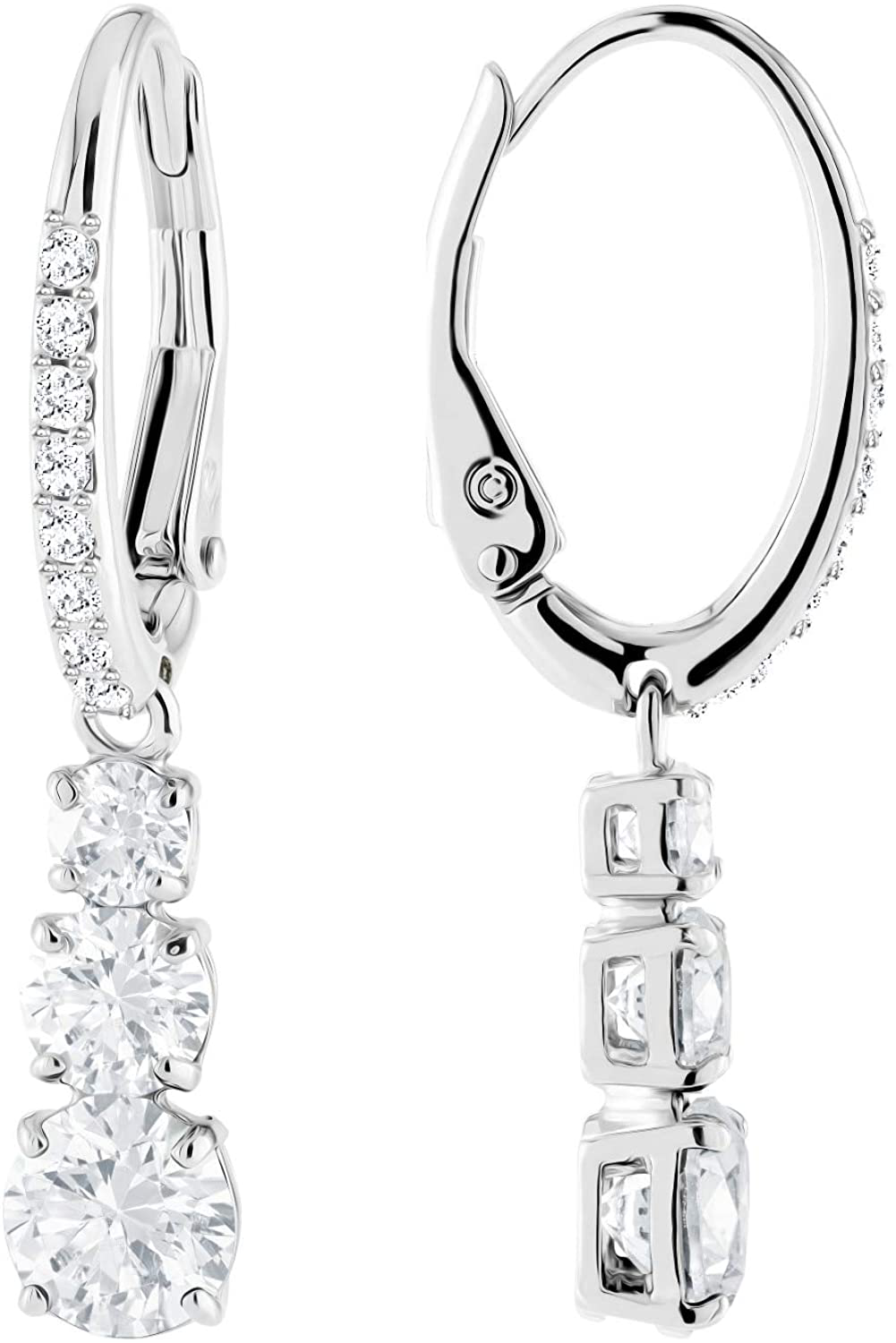 SWAROVSKI Women'S Attract Trilogy Crystal Necklace and Earrings Collection