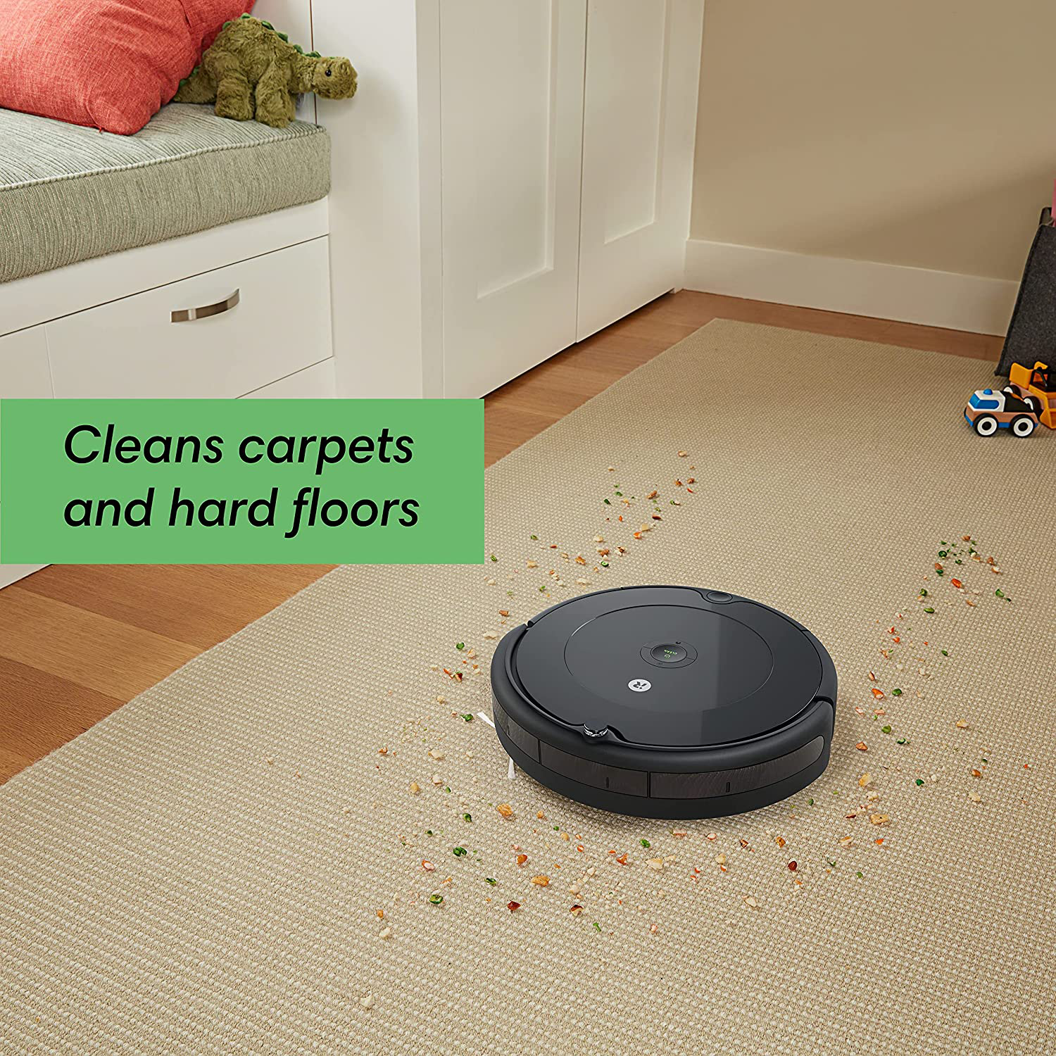 Irobot Roomba 694 Robot Vacuum-Wi-Fi Connectivity, Good for Pet Hair, Carpets, Hard Floors, Self-Charging