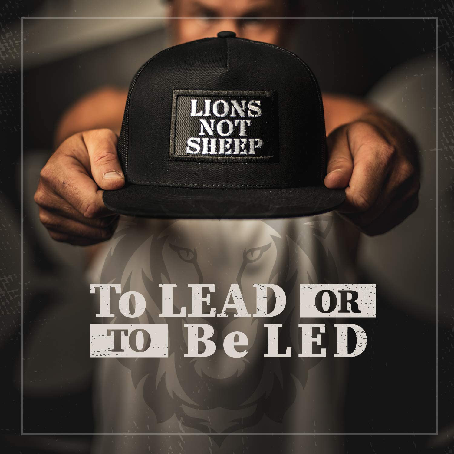 Lions Not Sheep OG Hat - Adjustable Trucker Hats with Snapback