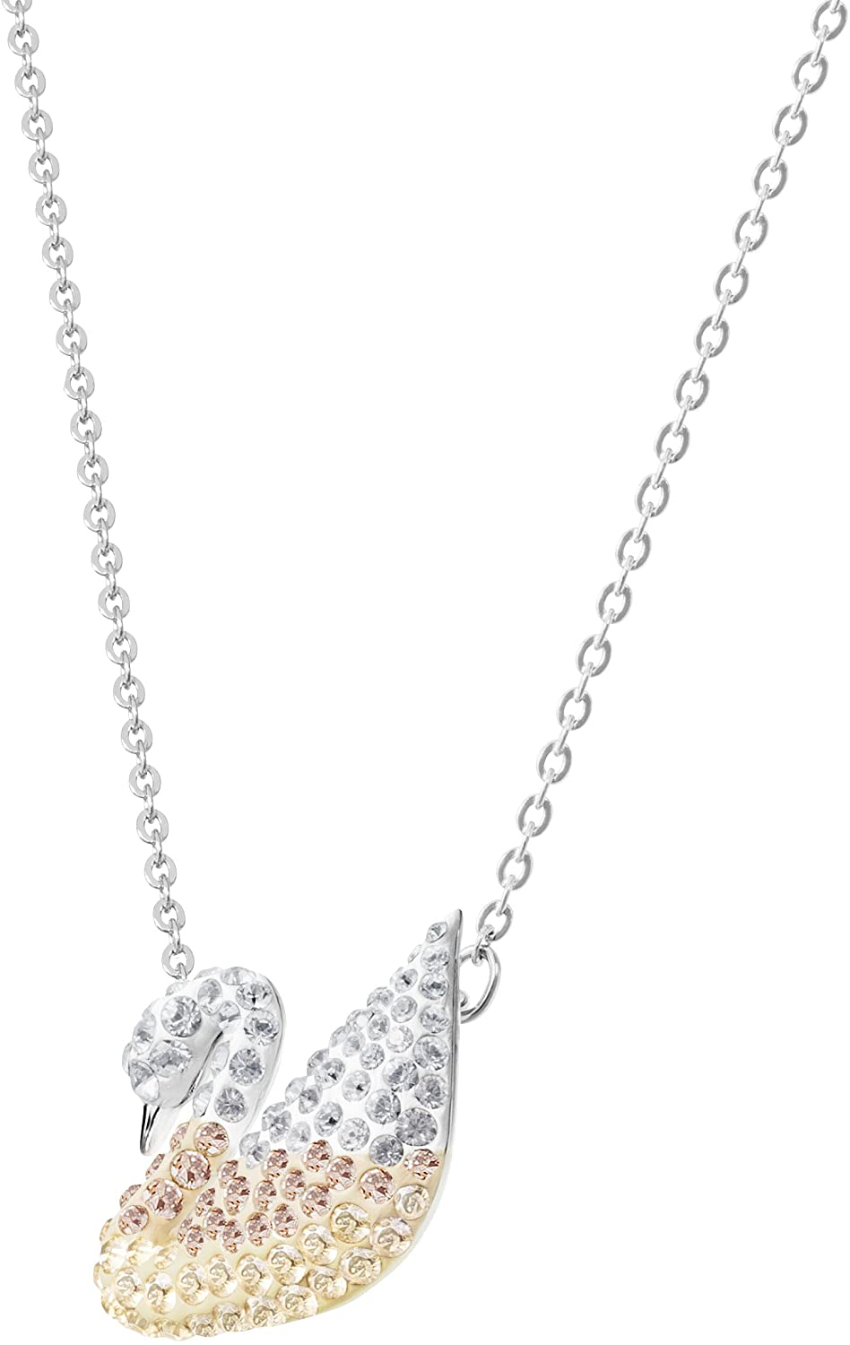 SWAROVSKI Women'S Iconic Swan Crystal Jewelry Collection, Rhodium Finish